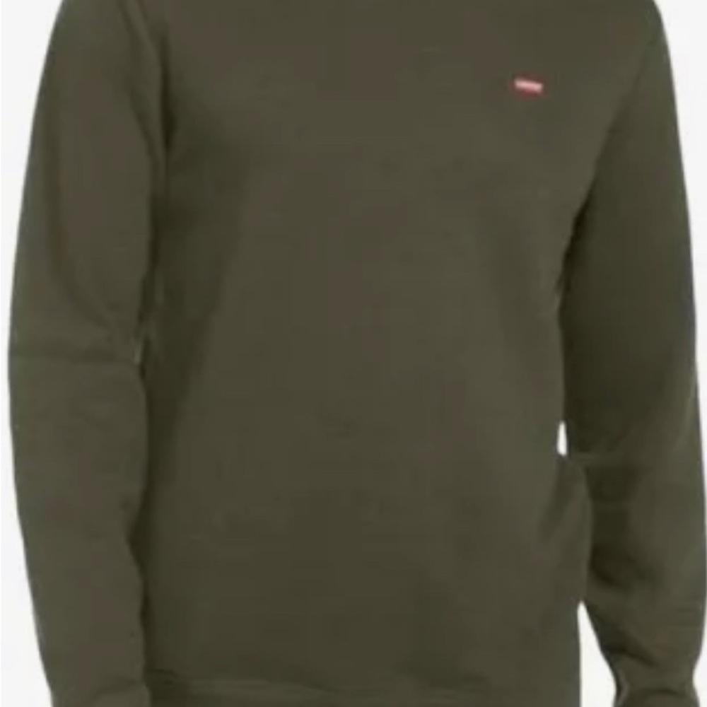 Levi’s cuff dark green pullover sweater
